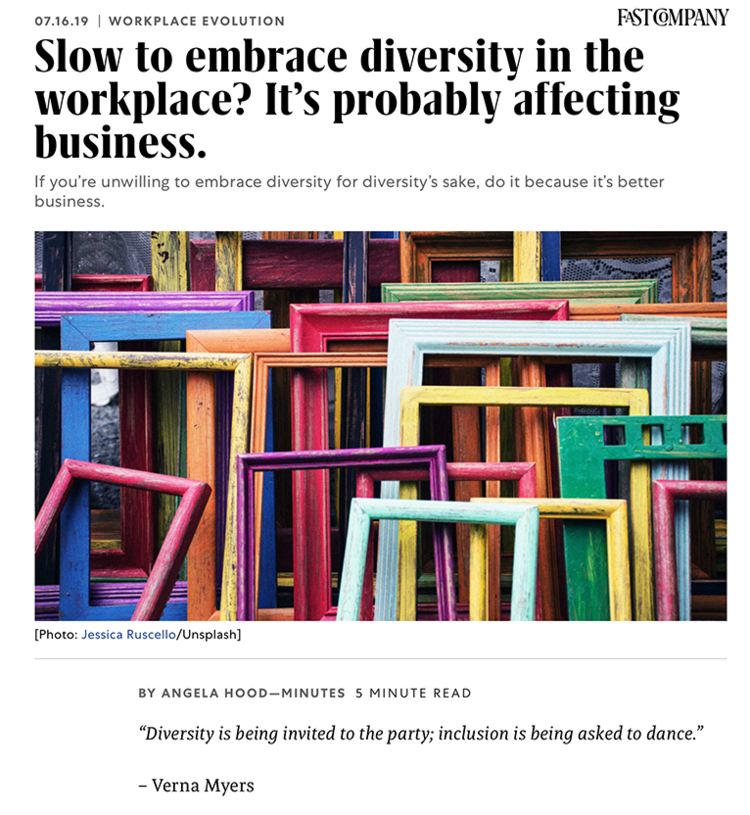 Slow to embrace diversity in the workplace? it's probably affecting business