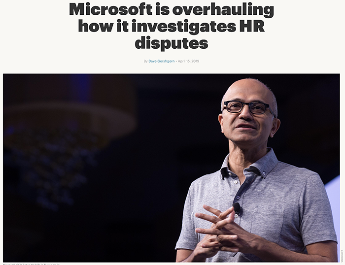 Microsoft is overhauling how it investigates HR disputes
