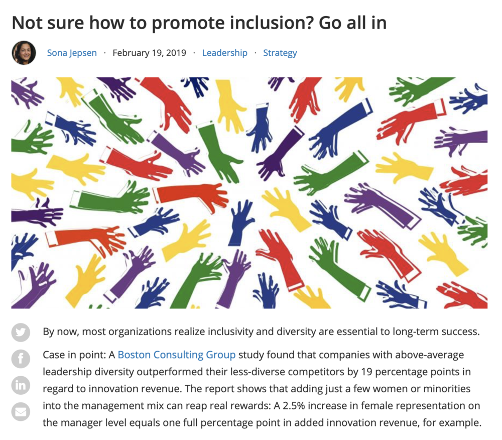 Not sure how to promote inclusion? go all in