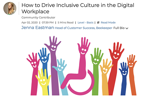How to Drive inclusive culture in the digital workplace