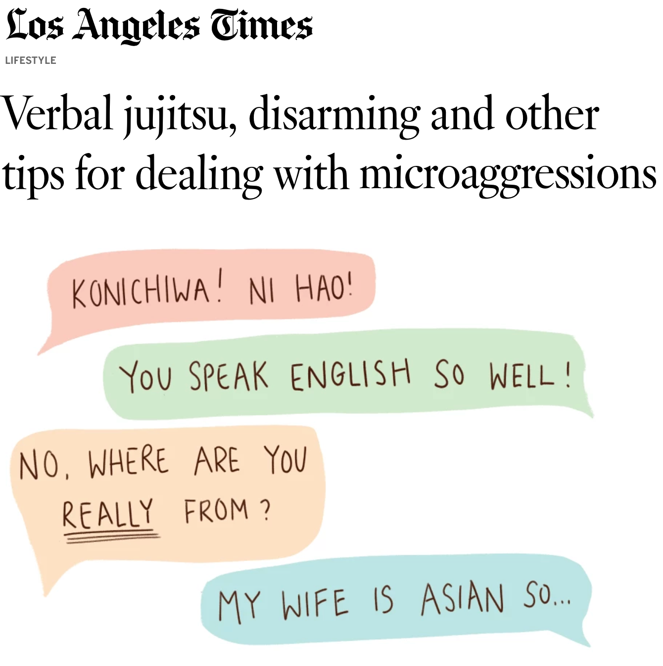 Verbal jujitsu, disarming and other tips for dealing with microaggressions