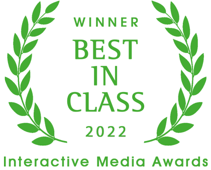 Winner Best in Class 2022 Interactive Media Awards